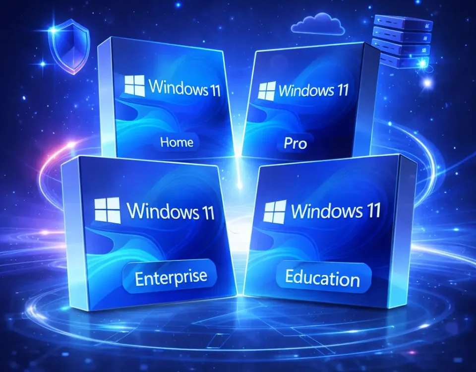 مایکروسافت پارتنر مقایسه Windows 11 Pro، Enterprise و Education: راهنمای کامل نسخه‌ها — به کدام نسخه نیاز دارید؟ تفاوت‌های لایسنس Retail، Volume و OEM ژوئن 2026